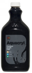 Paint 2L Aquacryl Premium Acrylic Black (Each)