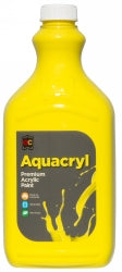 Paint 2L Aquacryl Premium Acrylic Cool Yellow (Each)