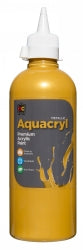 Paint 500ML Aquacryl Premium Acrylic Gold (Each)
