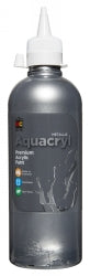 Paint 500ML Aquacryl Premium Acrylic Silver (Each)