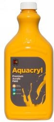 Paint 2L Aquacryl Premium Acrylic Warm Yellow (Each)