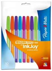 Papermate Pen Inkjoy 100 1.0mm Fashion Colours PK10 (Box 12)