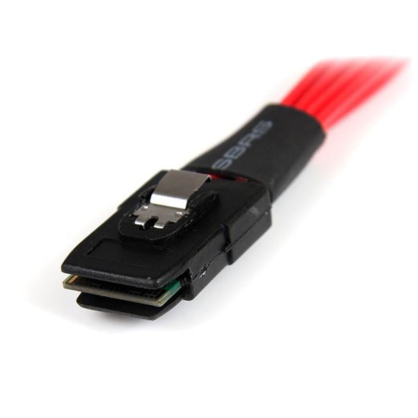 StarTech.com 50cm Serial Attached SCSI SAS Cable - SFF-8087 to 4x Latching SATA