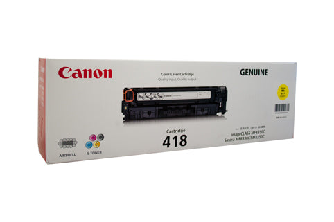 Canon 418 Y toner cartridge 1 pc(s) Original Yellow