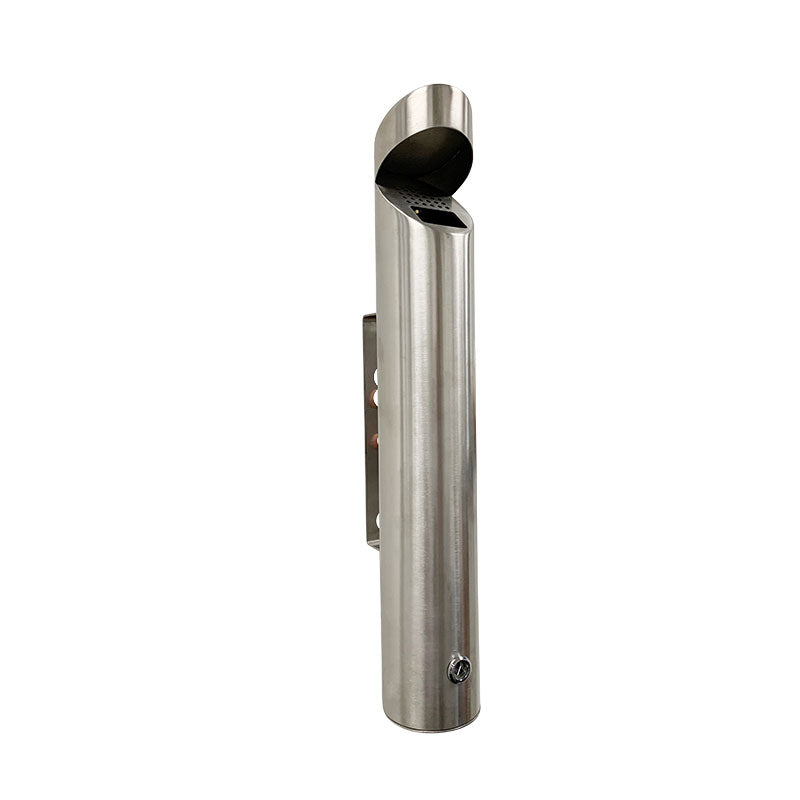 Ash Tray Compass Wall Mount Cylinder S/STEEL (Each)
