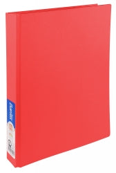 Bantex Binder A4 2 D-RING 25mm Red (Each)