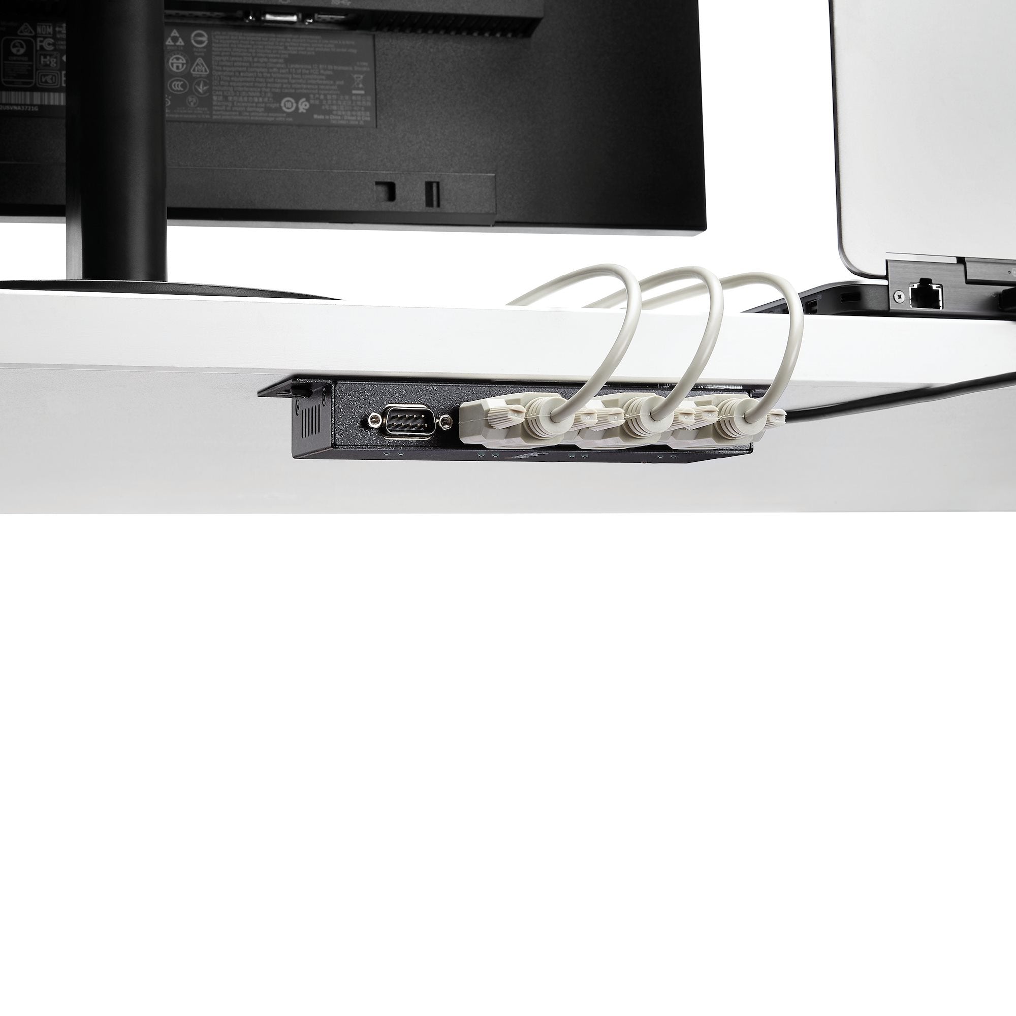 StarTech.com 4 Port USB to DB9 RS232 Serial Adapter Hub Ã¢â‚¬â€œ Industrial DIN Rail and Wall Mountable
