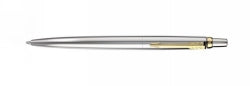 Parker Pen Ballpoint Jotter Stainless Steel Blister Pack Gold Trim (Each)