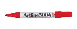 Artline Marker Whiteboard 500A 2mm Bullet Nib Red (Box 12)