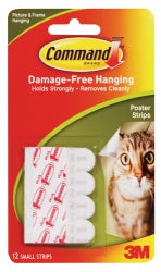3M Scotch Tape Poster Adhesive Poster Strips 17024 PK12 (Each)