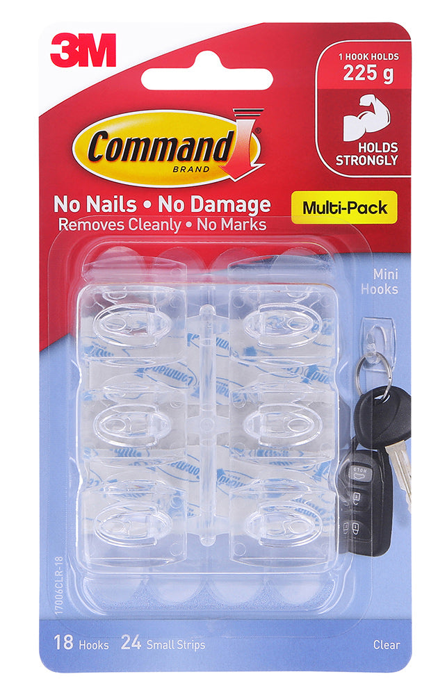 Command Decorating Clips 20 Mini 17026CLR (Each)