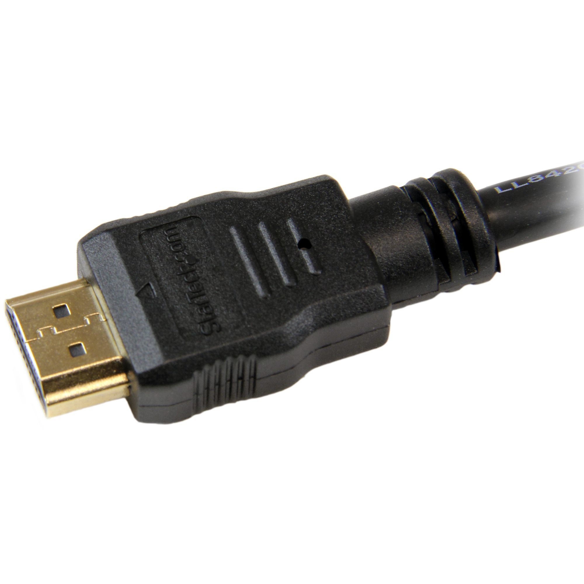 StarTech.com 2m (6ft) HDMI Cable - 4K High Speed HDMI Cable with Ethernet - UHD 4K 30Hz Video - HDMI 1.4 Cable - Ultra HD HDMI Monitors, Projectors, TVs & Displays - Black HDMI Cord - M/M