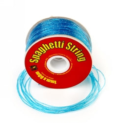 Glitter Craft Spaghetti String 1mmx60M Sea Blue (Each)