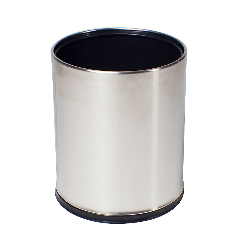 Bin Compass 10L Round Stainless Steel Brushed With Liner (Each)