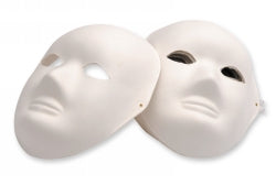 Paper Mache Masks Full Face PK24 (Each)