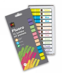 Oil Pastels Jumbo Fluoro PK12 (Each)