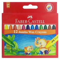 Faber-Castell Crayons Jumbo Wax PK12 (Each)