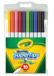 Crayola Marker Super Tip Washable PK10 (Each)