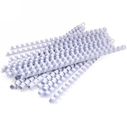 Fellowes Binding Combs 14mm 21 Ring Round Plastic White PK100 (Each)