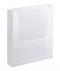 Brochure Holder A4 Single Wall Mount Clear (Each)