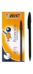 Bic Pen Ballpoint Economy Med Black Bx50 (Each)