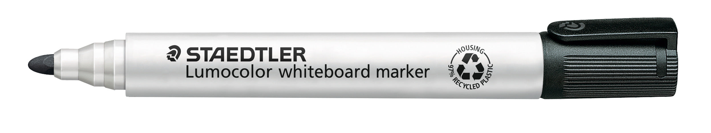 Staedtler Marker Whiteboard Lumocolor 351 2mm Bullet Black Bx10 (Each)