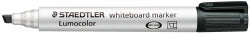 Staedtler Marker Whiteboard Lumocolor 351B Chisel Tip Black (Box 10)