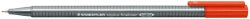 Staedtler Pen Fineliner Fine Tip Triplus Red (Box 10)