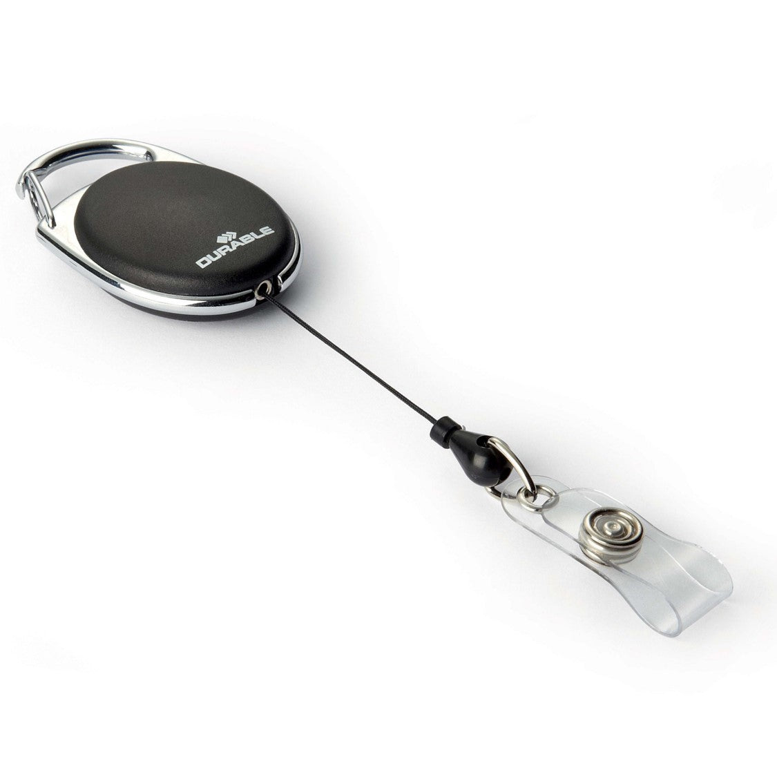 Card Holder Durable Badge Reel 80CM Blk (10) (Box )