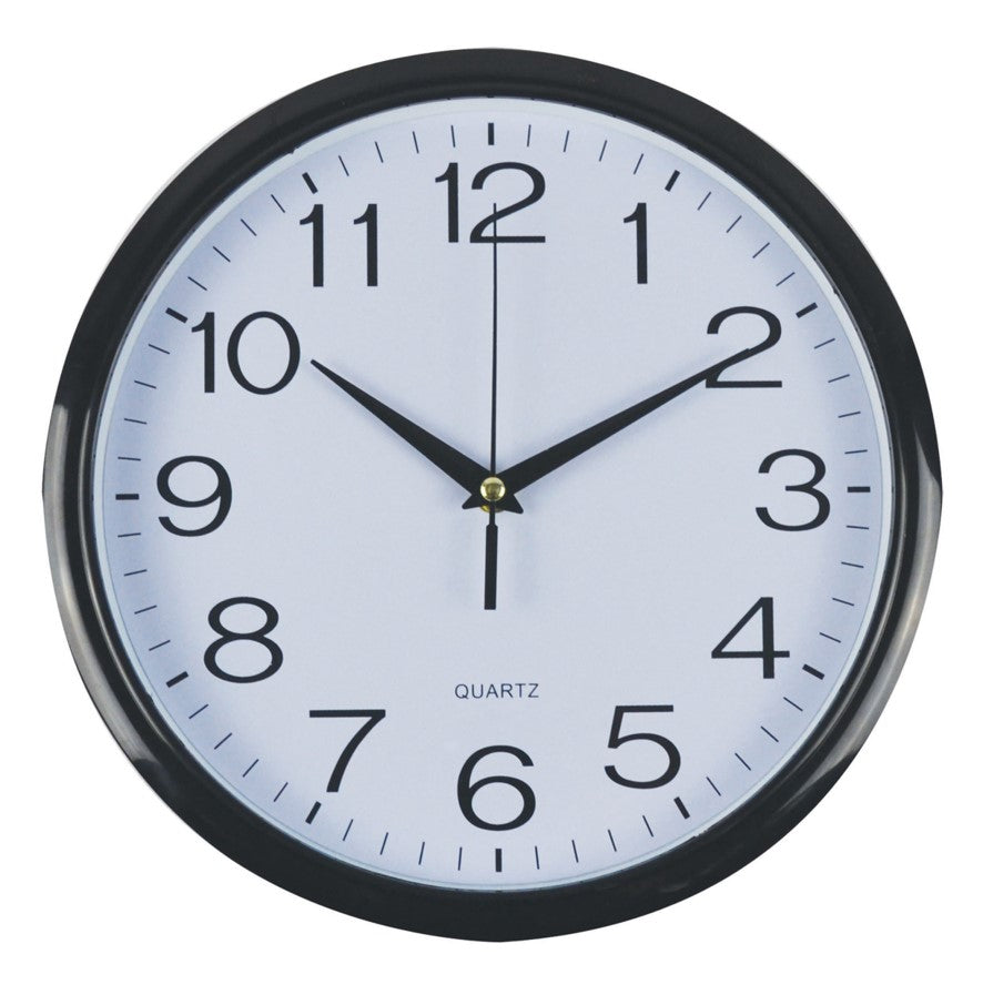 Italplast Clock 43CM Wall Black (Each)