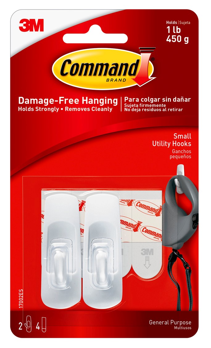 Command Hooks 17002VP-6 Smallvalue Pack 6 HOOKS/12STRIPS (Each)