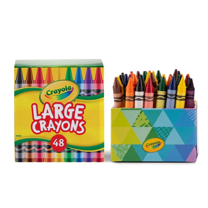 Crayola Crayon Large 8 Colour (48) Deskpack