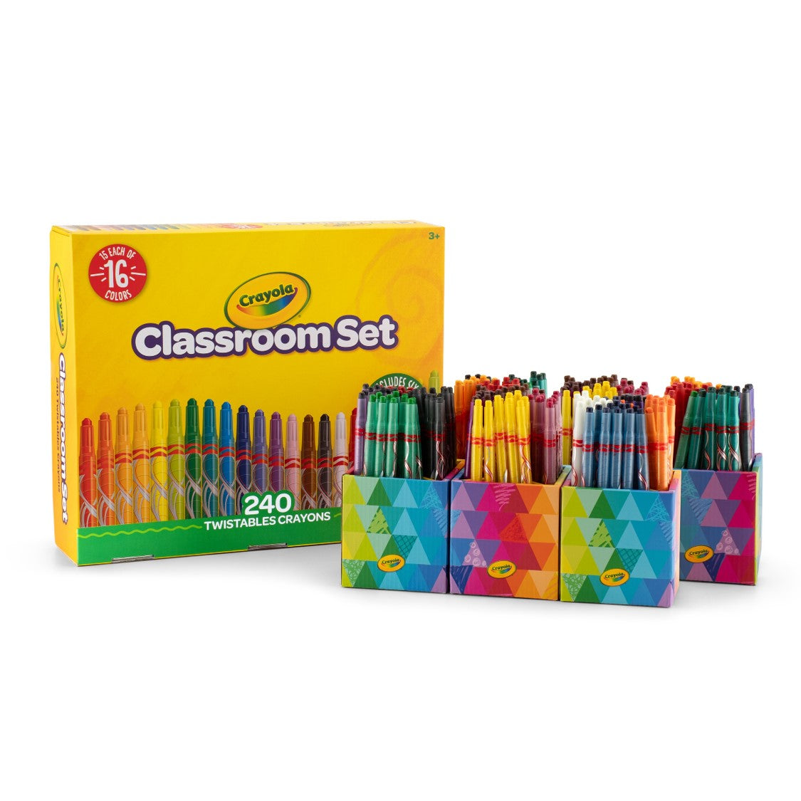 Crayola Crayon Twistable 16 Colours (240) Classroom Set