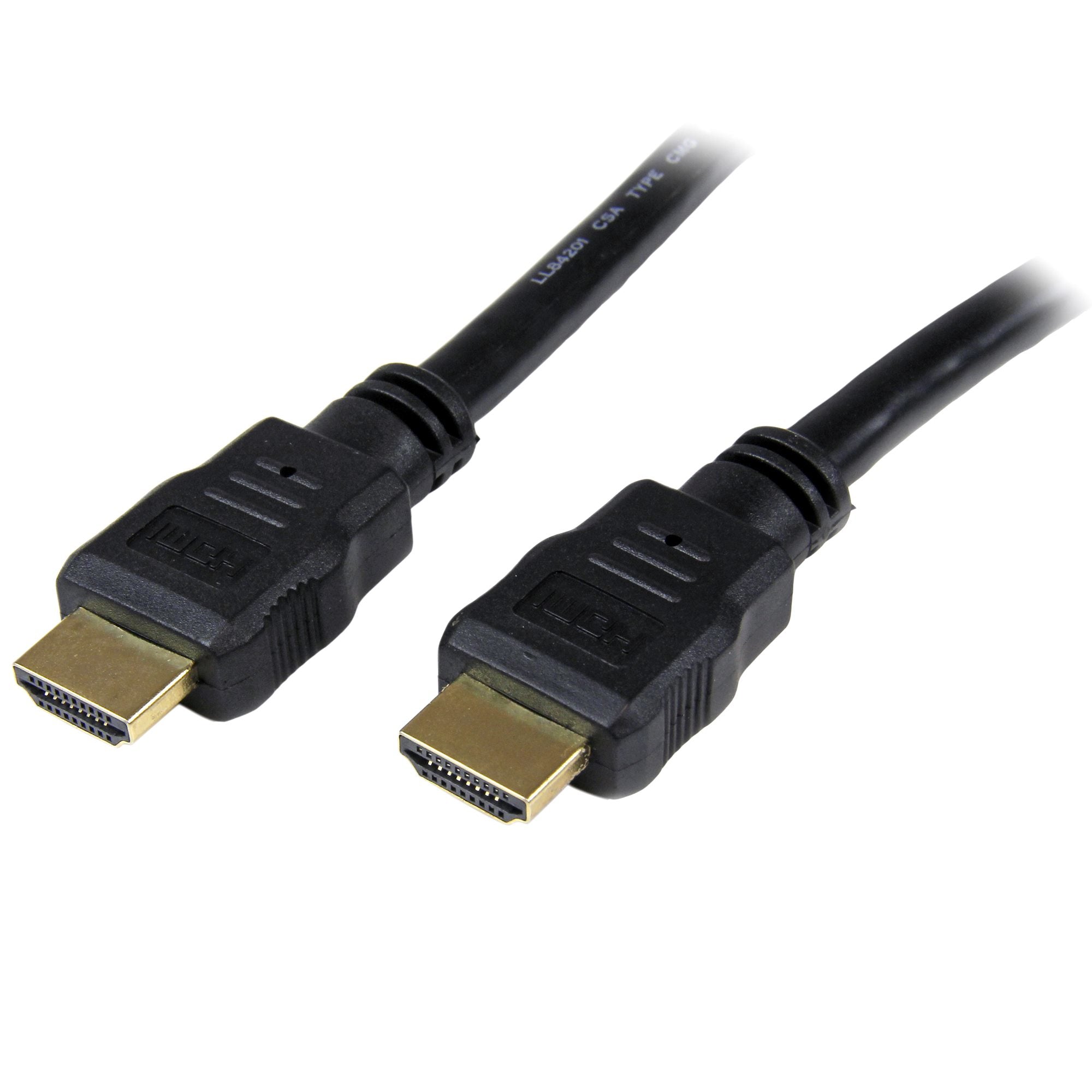 StarTech.com 3ft (1m) HDMI Cable - 4K High Speed HDMI Cable with Ethernet - UHD 4K 30Hz Video - HDMI 1.4 Cable - Ultra HD HDMI Monitors, Projectors, TVs & Displays - Black HDMI Cord - M/M