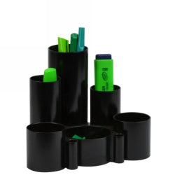 Italplast Desk Tidy Greenr Recycled Black (Each)