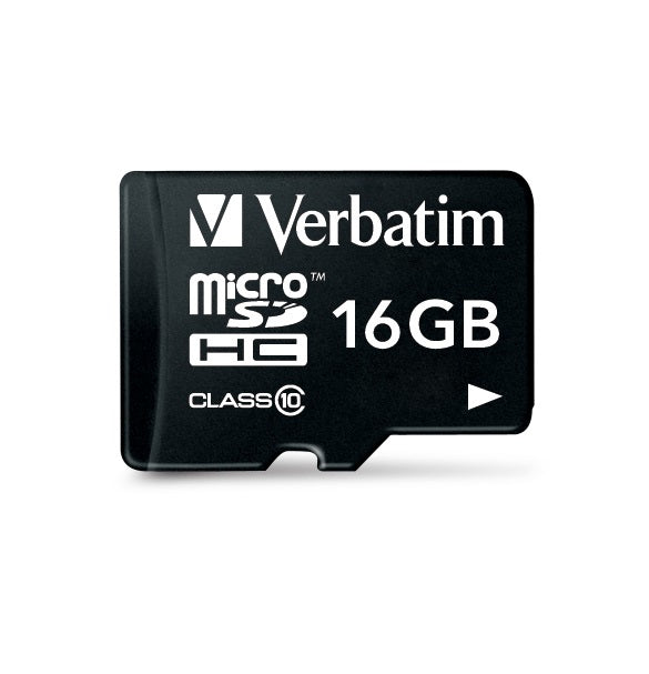 Verbatim Micro SDHC 16GB (Class 10) with Adaptor