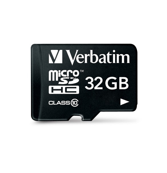Verbatim Micro SDHC 32GB (Class 10) with Adaptor