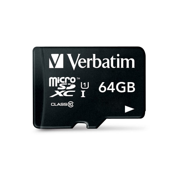 Micro SDXC 64GB (Class 10 UHS-I) with adaptor