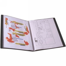 Protext Display Book A3 20P Fixed Insert COVER/SPINE Black (Each)