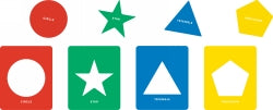 Stencil Geometric Shapes 110x90mm Set of 12 (Each)