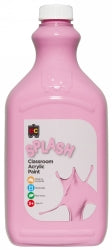 Splash Paint 2L Classroom Acrylic Cup Cake (Pink) (Each)