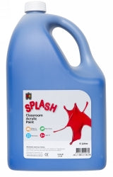 Splash Paint 5L Classroom Acrylic Jelly Belly (Blue) (Each)