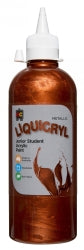Paint 500ML Liquicryl Junior Student Acrylic Copper (Each)