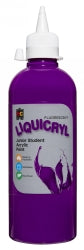 Paint 500ML Fluorescent Liquicryl Junior Acrylic Purple (Each)