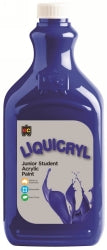 Paint 2L Liquicryl Junior Student Acrylic Brilliant Blue (Each)