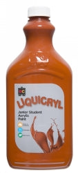Paint 2L Liquicryl Junior Student Acrylic Burnt Sienna (Each)
