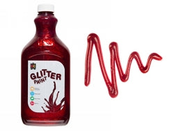 Glitter Paint 2L Red (Each)