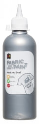 Fabric And Craft Paint 500ML Fabric And Craft Silver (Each)