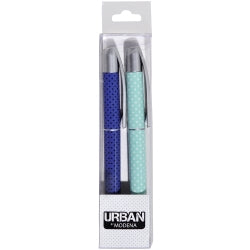 Pen Ballpoint Urban By Modena Plastic Printed Woodland PK2 (Each)