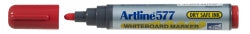 Artline Marker Whiteboard 577 3mm Bullet Nib Red (Box 12)